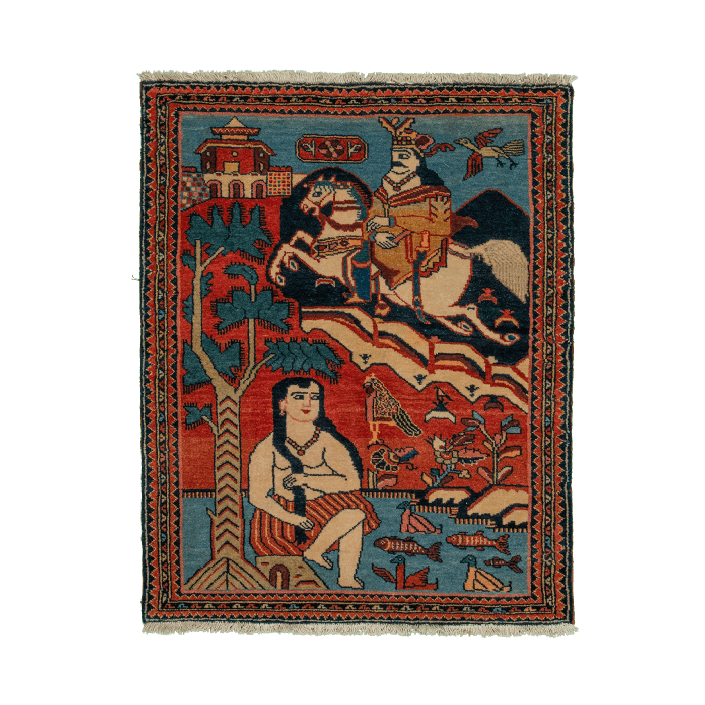 قالی خسرو و شیرین لیلیان