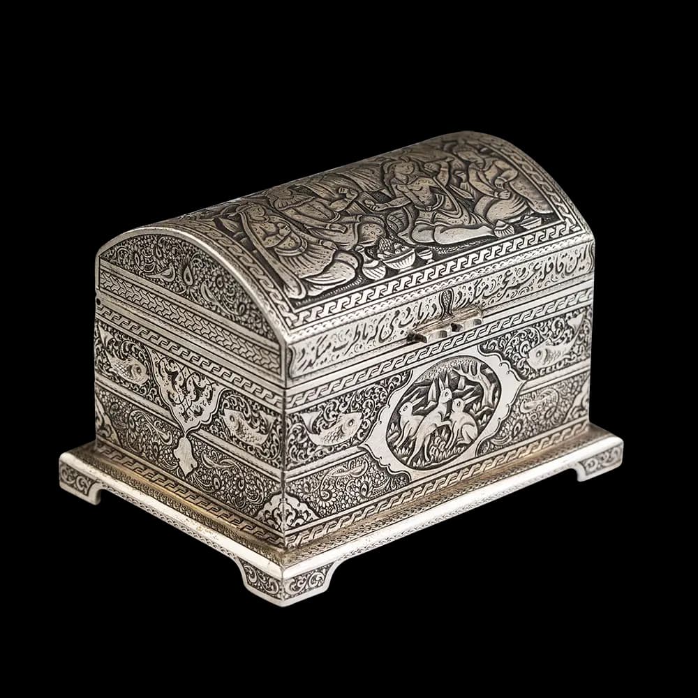 جعبه جواهرات قلمزنی